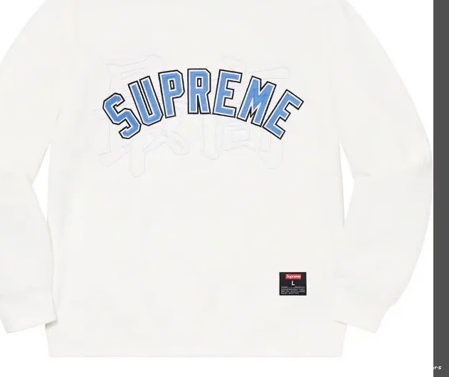 20SS Grey Hoodie L White Blue Black Royal Kanji S XL Neck Embroidered Highest Round M Crewneck Logo 0630